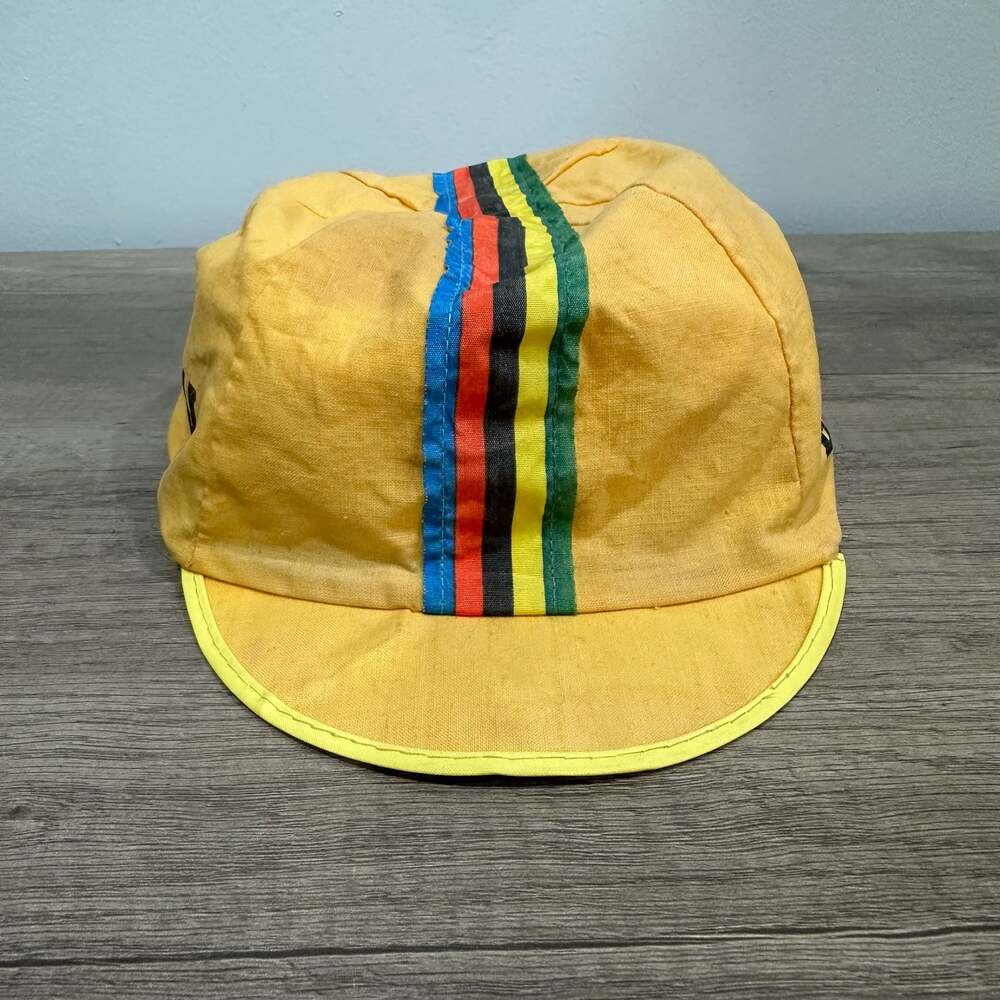 Vintage Montreal El Pedalo Cycling Cap Apis Made in Italy